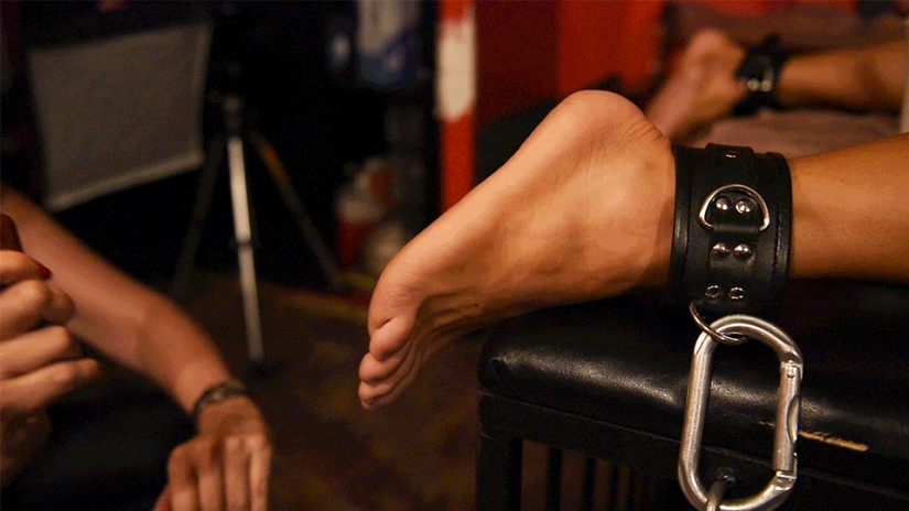 BDSM all ages are submissive: 60-year-old Mistress and her client