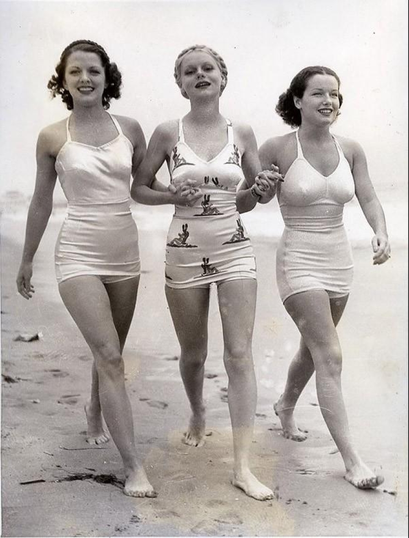 Beach fashion of the 20-30s of the XX century