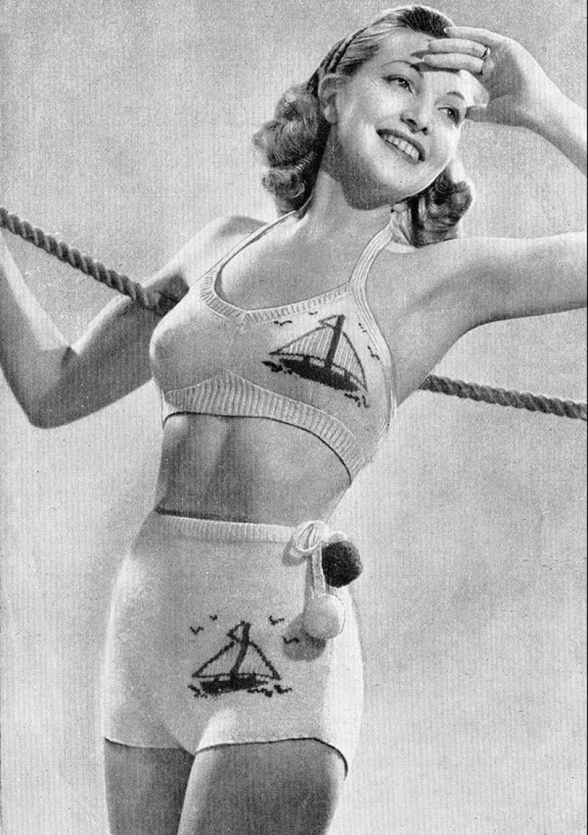 Beach fashion of the 20-30s of the XX century