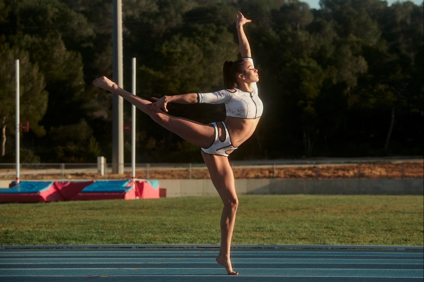 Beautiful sportswomen in lingerie Agent Provocateur