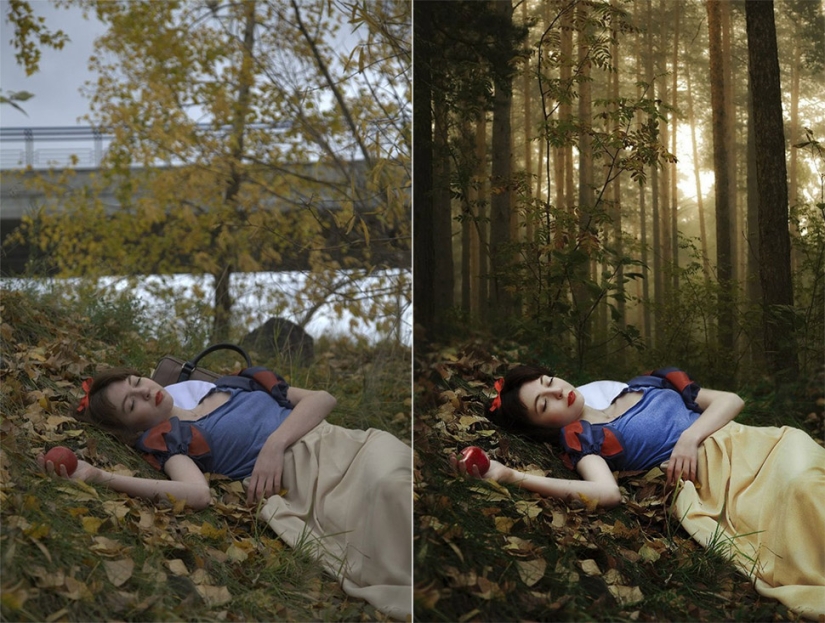 Before and after: how ordinary pictures turn into magical shots