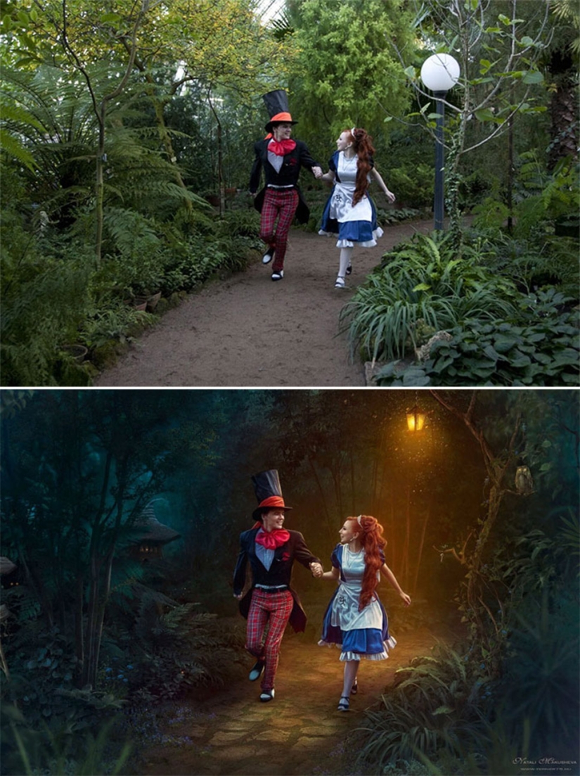 Before and after: how ordinary pictures turn into magical shots