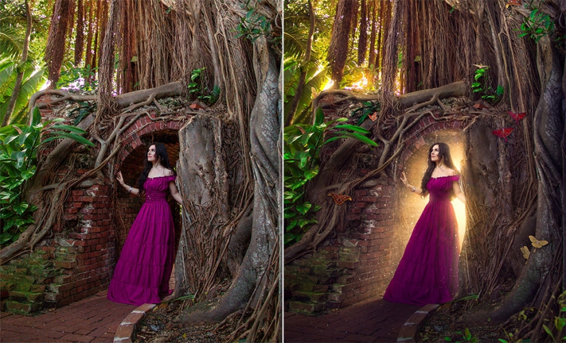Before and after: how ordinary pictures turn into magical shots