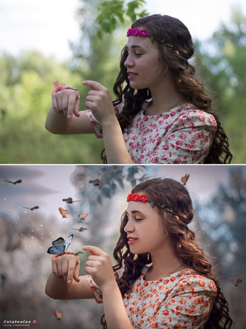 Before and after: how ordinary pictures turn into magical shots
