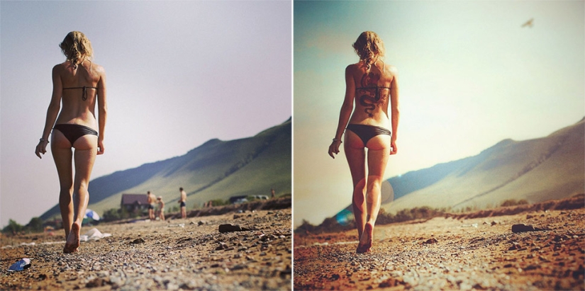 Before and after: how ordinary pictures turn into magical shots