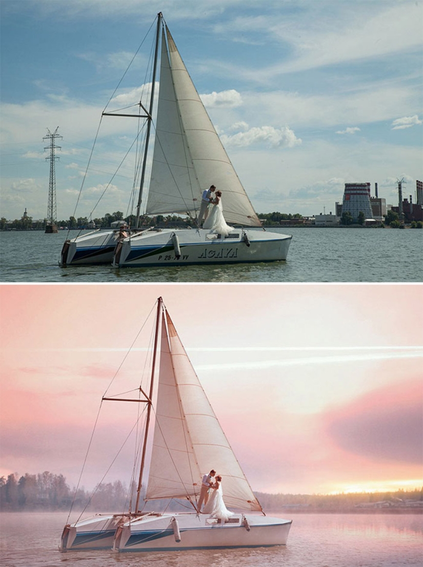 Before and after: how ordinary pictures turn into magical shots
