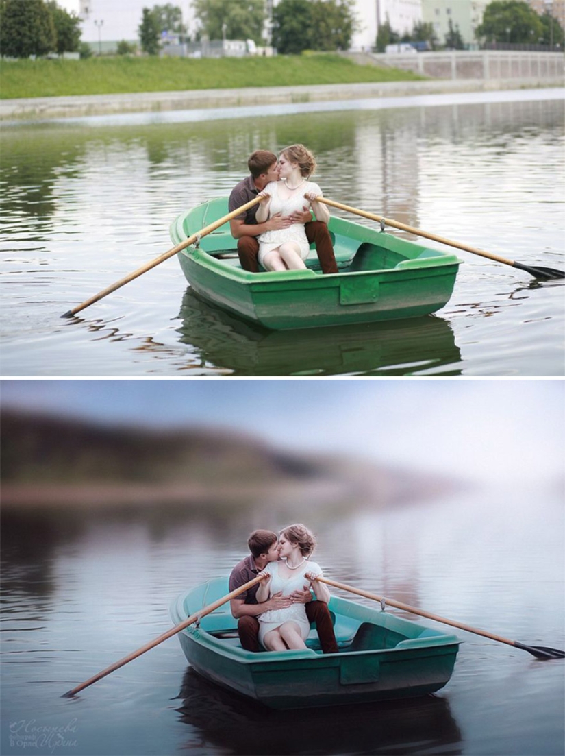 Before and after: how ordinary pictures turn into magical shots