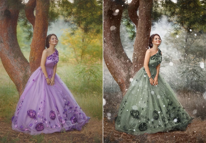 Before and after: how ordinary pictures turn into magical shots