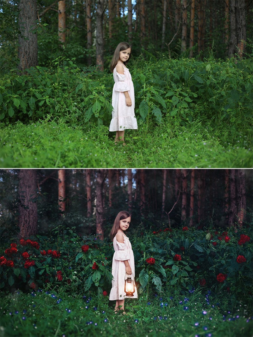 Before and after: how ordinary pictures turn into magical shots