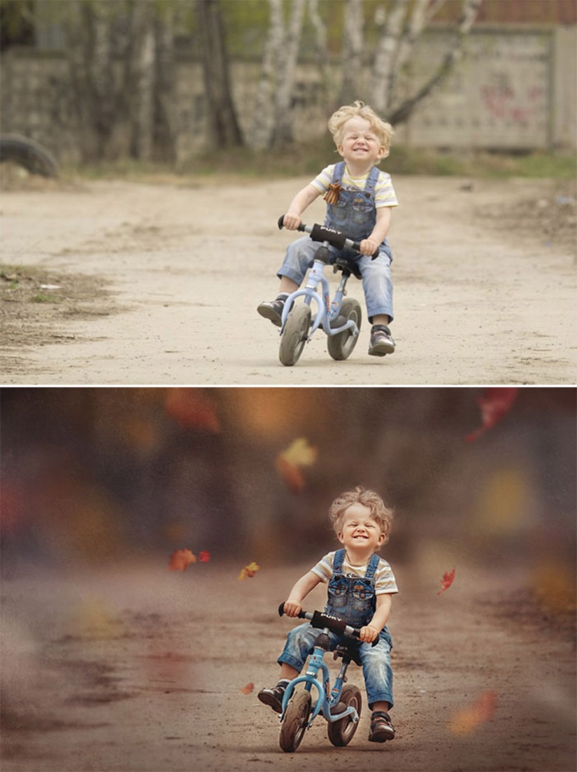 Before and after: how ordinary pictures turn into magical shots