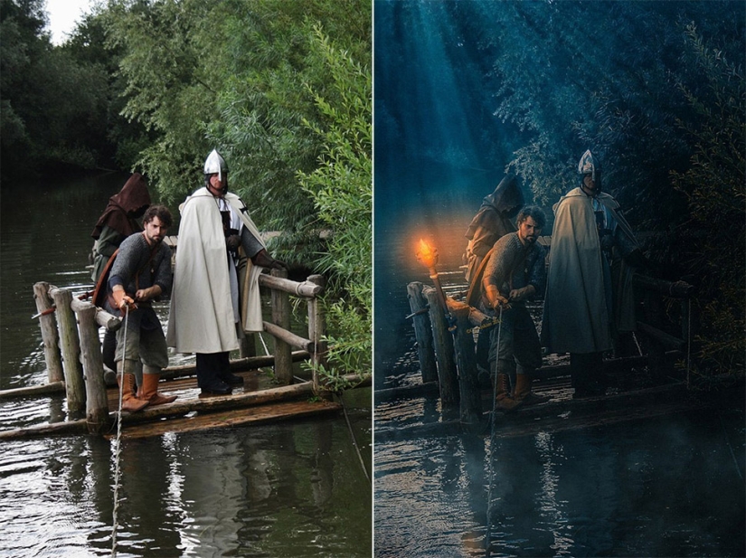 Before and after: how ordinary pictures turn into magical shots
