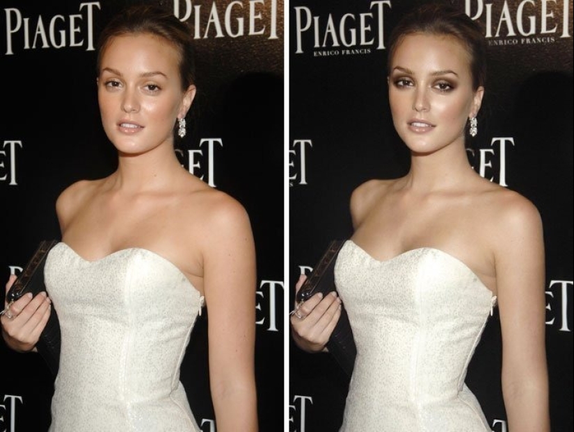 Before and after photoshop. Celebrities