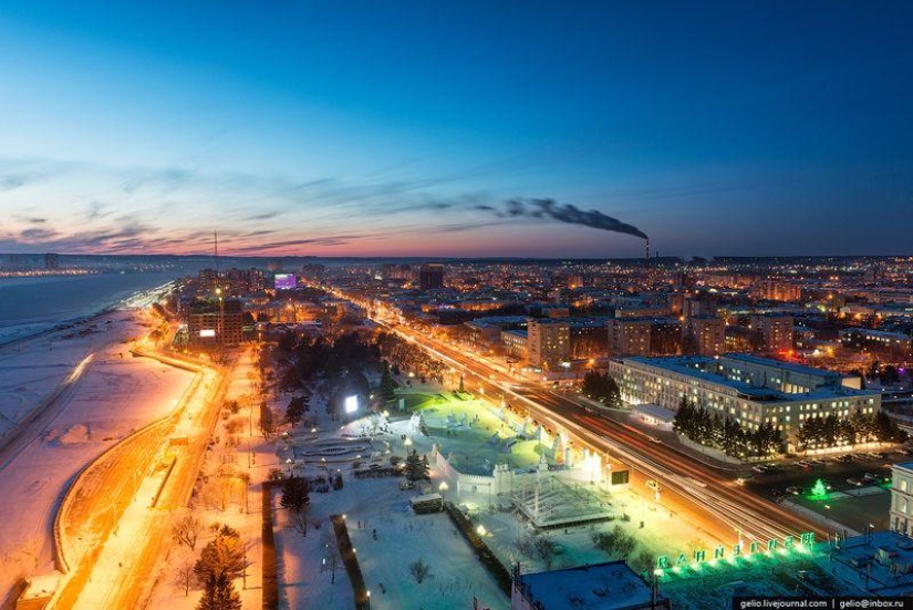 Blagoveshchensk desde arriba