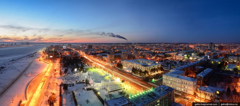 Blagoveshchensk desde arriba