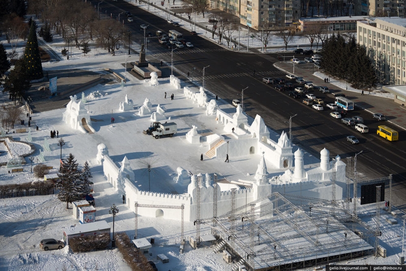 Blagoveshchensk desde arriba