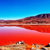 Bloody Lagoon in Bolivia