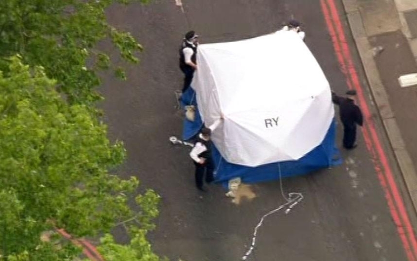Bloody murder in London: killers with cleavers did not even try to escape