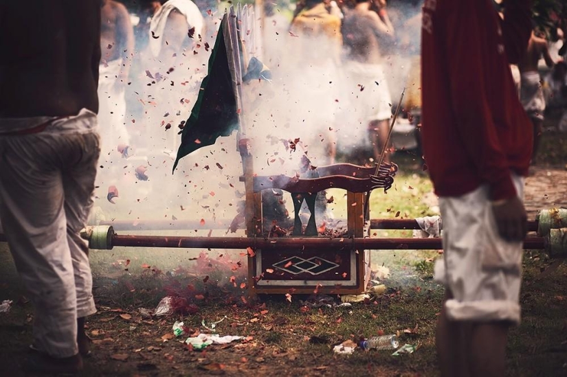 Bloody Vegetarian Festival in Thailand