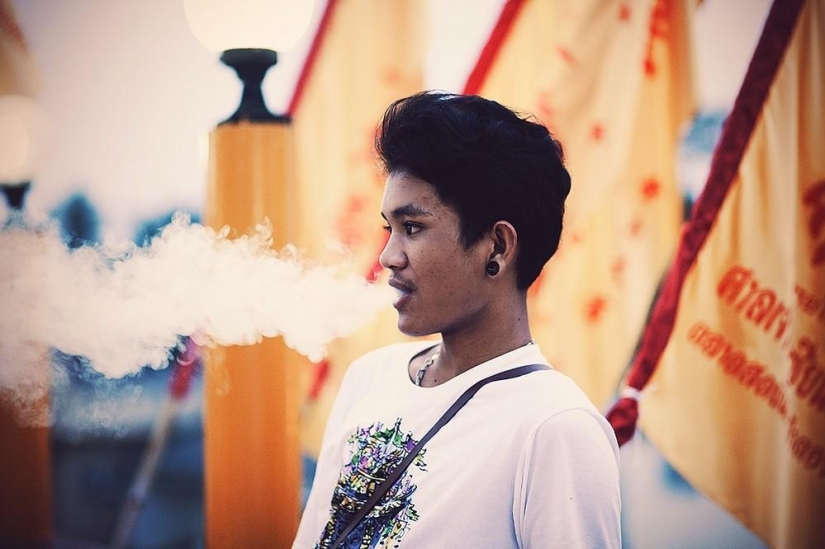 Bloody Vegetarian Festival in Thailand