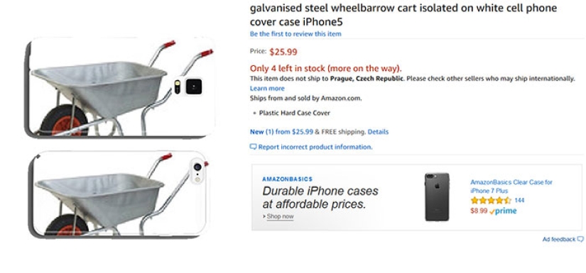 Bot on Amazon Makes Thousands of Weird Cases with Stock Photos Bot on Amazon Makes Thousands of Weird Cases with Stock Photos
