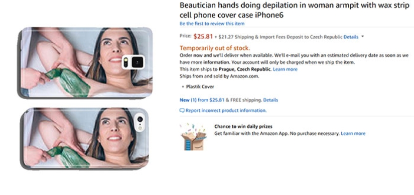 Bot on Amazon Makes Thousands of Weird Cases with Stock Photos Bot on Amazon Makes Thousands of Weird Cases with Stock Photos