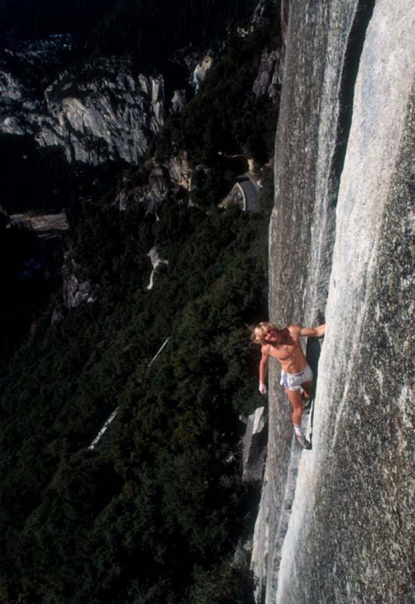 Breathtaking photos of rock climbers