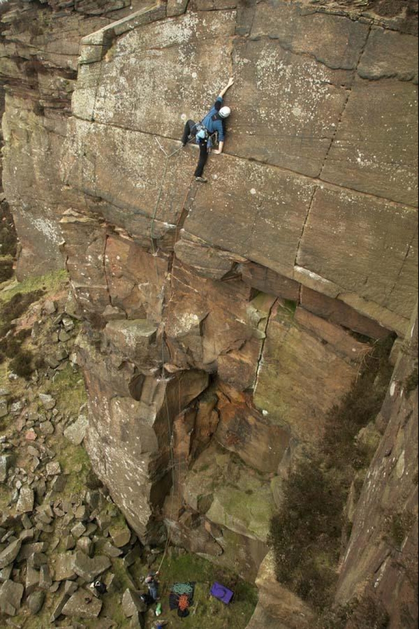 Breathtaking photos of rock climbers