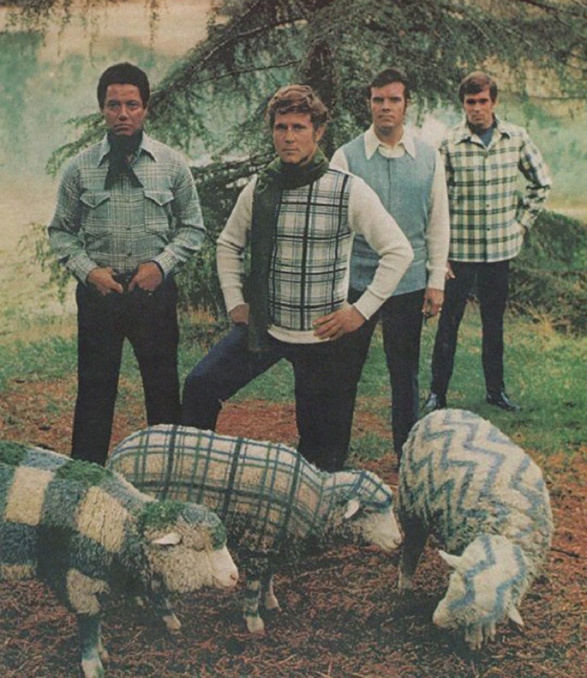Bright color, indecent cut, daring cage and unthinkable flare: men&#39;s fashion in the 70s