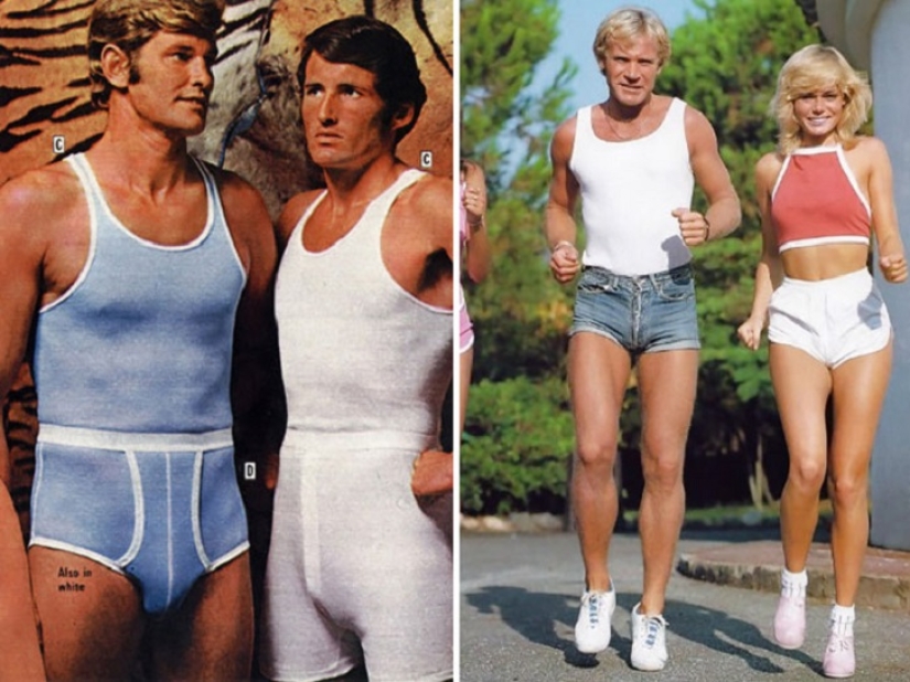 Bright color, indecent cut, daring cage and unthinkable flare: men&#39;s fashion in the 70s
