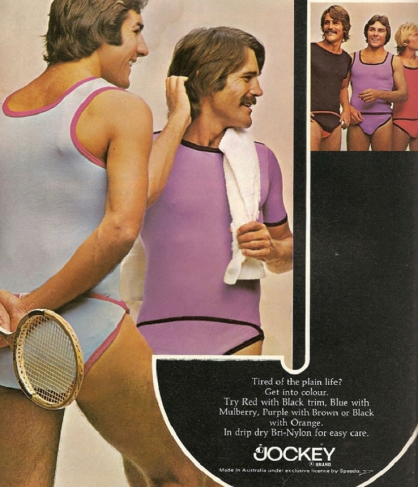 Bright color, indecent cut, daring cage and unthinkable flare: men&#39;s fashion in the 70s