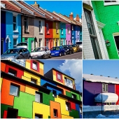 Bright houses from around the world