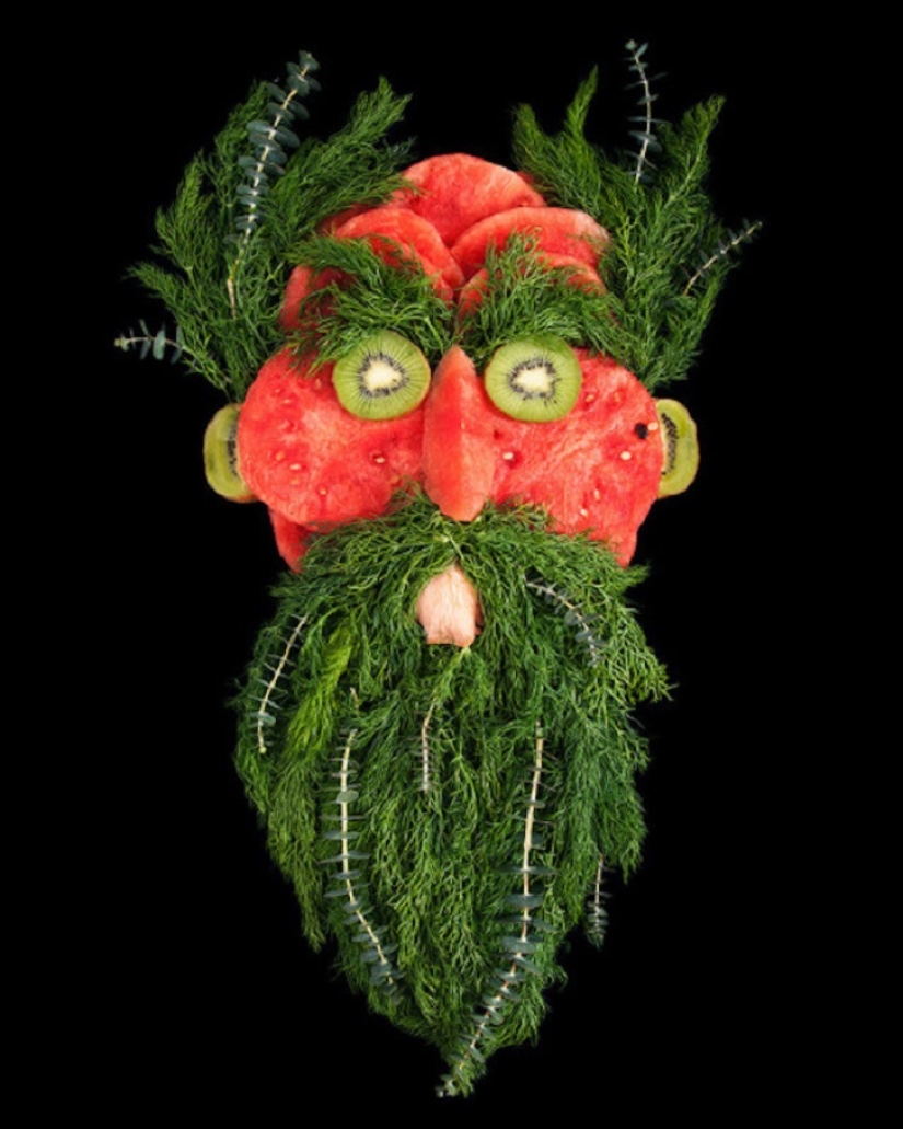 Bright portraits of lush greenery and fresh produce Bright portraits of lush greenery and fresh produce