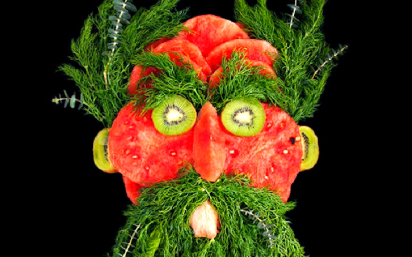 Brillantes retratos de exuberante vegetación y productos frescos. Brillantes retratos de exuberante vegetación y productos frescos.