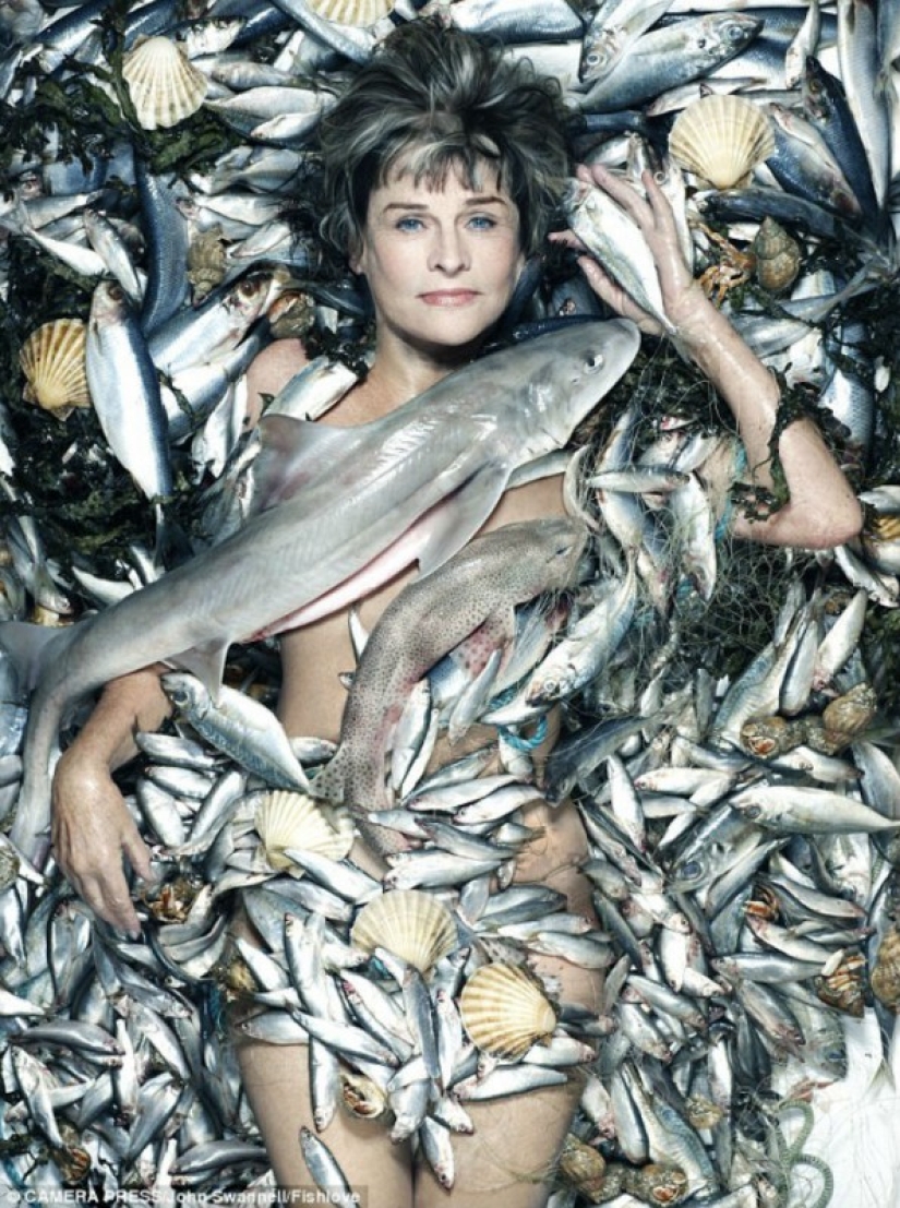 British celebrities undress in defense of the herring