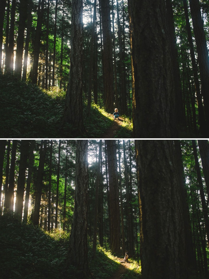 Bueno, una pareja muy dulce en un divertido proyecto fotográfico familiar de Jesse Holland.