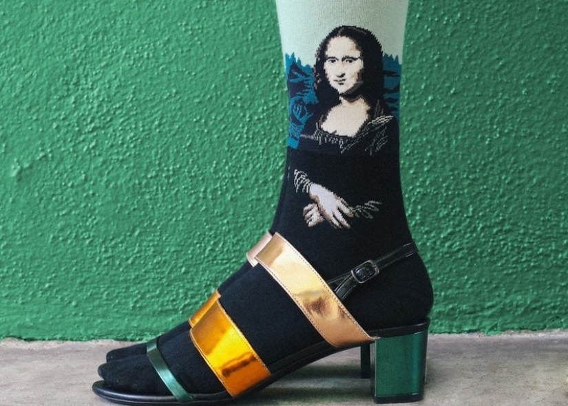 Calcetines: nuevos lienzos para obras maestras del arte mundial