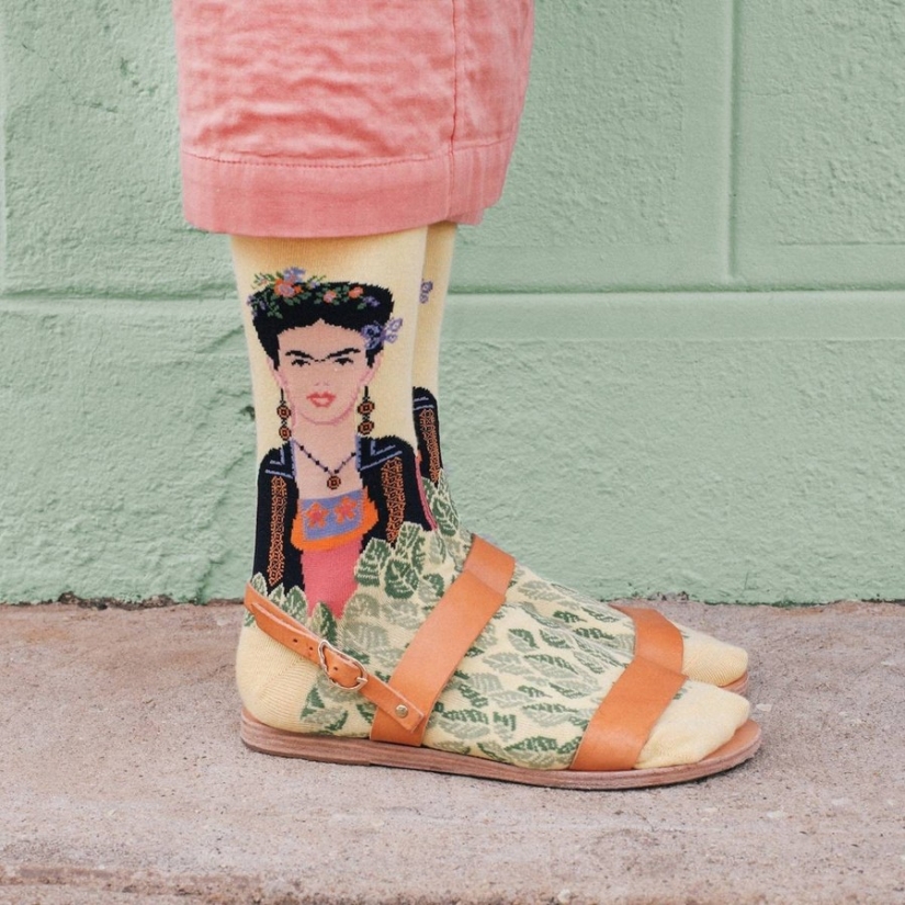 Calcetines: nuevos lienzos para obras maestras del arte mundial