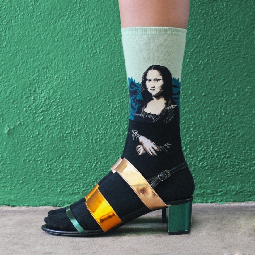 Calcetines: nuevos lienzos para obras maestras del arte mundial