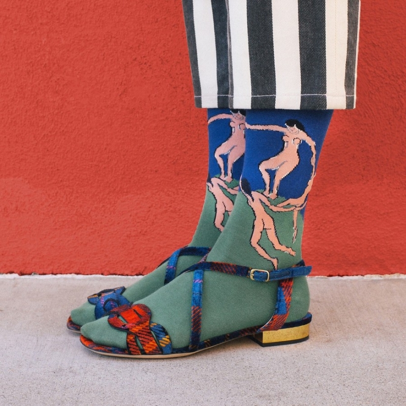Calcetines: nuevos lienzos para obras maestras del arte mundial