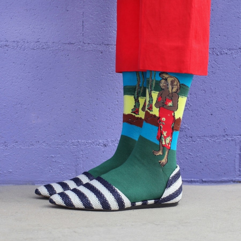 Calcetines: nuevos lienzos para obras maestras del arte mundial