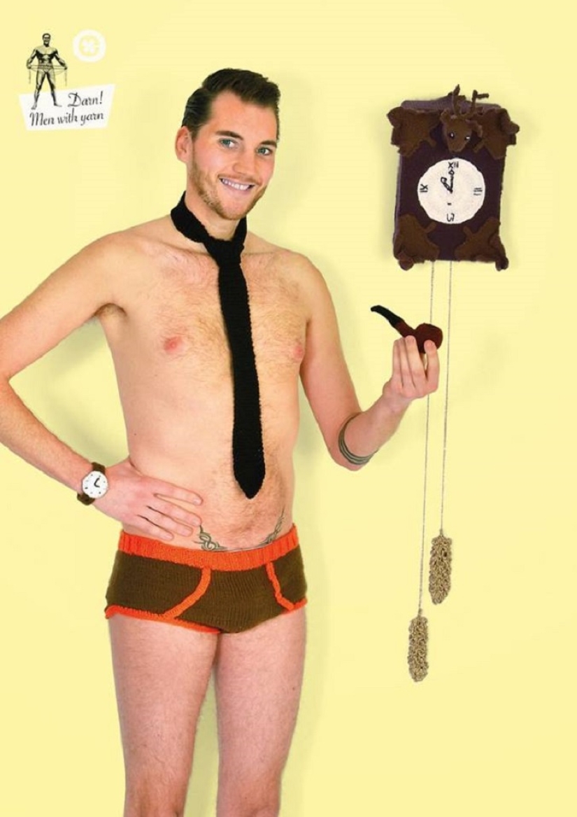 Calendar &quot;God, men with yarn&quot;