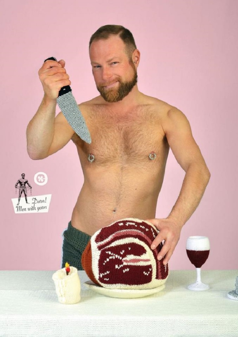 Calendar &quot;God, men with yarn&quot;