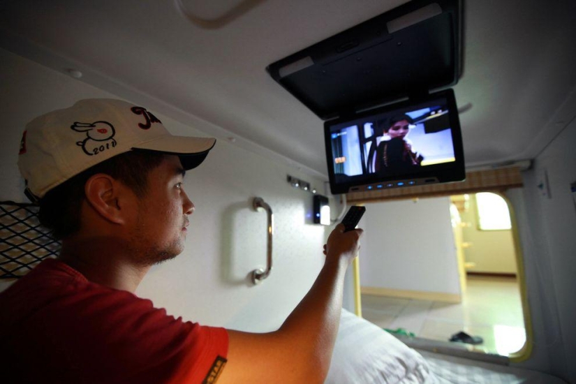 Capsule hotel in China - rooms without a view