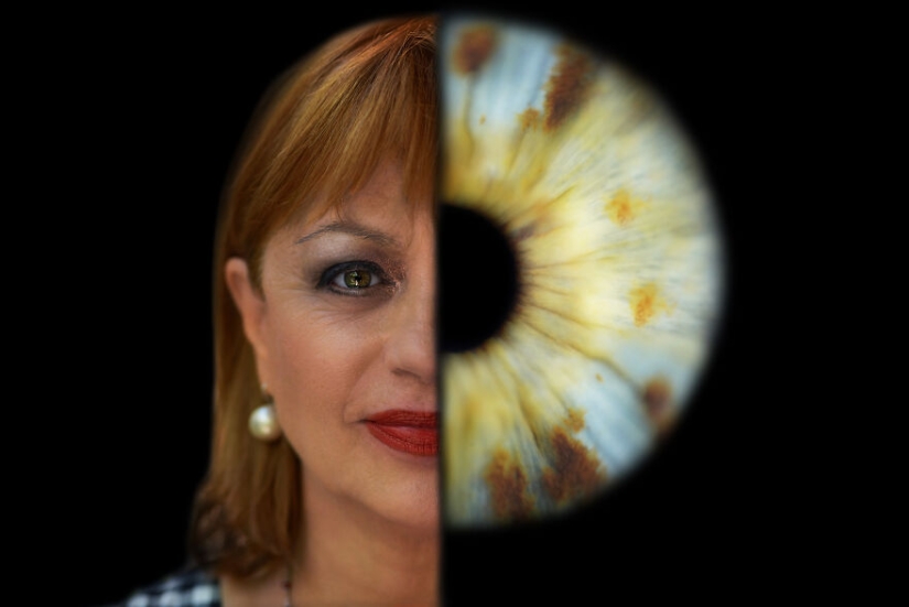 Capturo la individualidad de los seres humanos fotografiando sus rostros y sus iris. Capturo la individualidad de los seres humanos fotografiando sus rostros y sus iris.