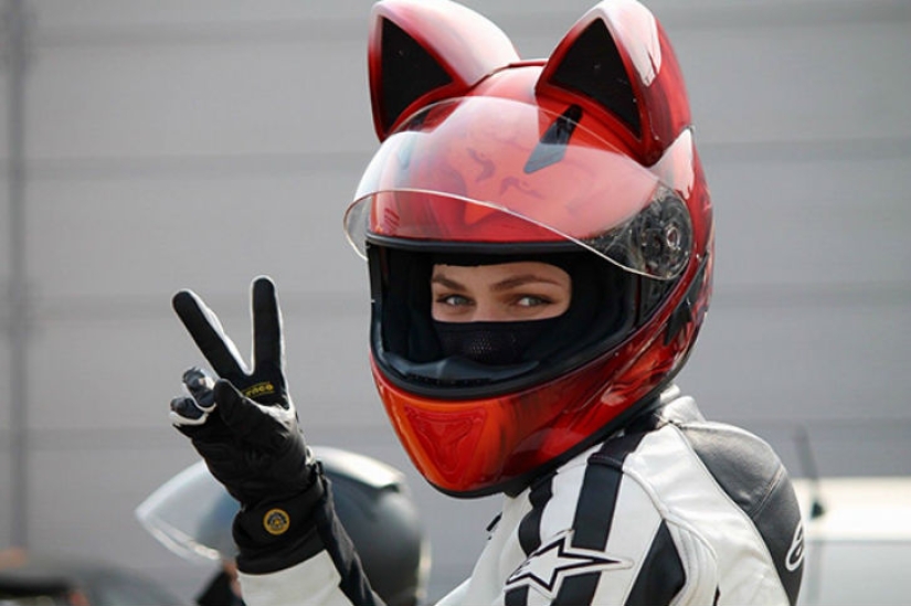 Casco para una verdadera catwoman Casco para una verdadera catwoman