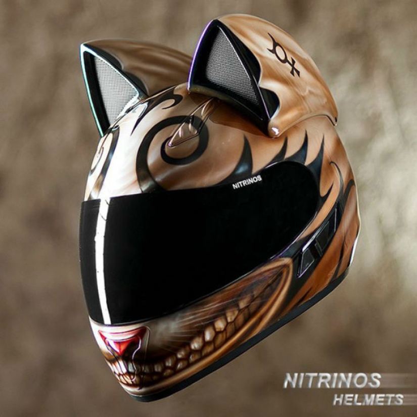 Casco para una verdadera catwoman Casco para una verdadera catwoman