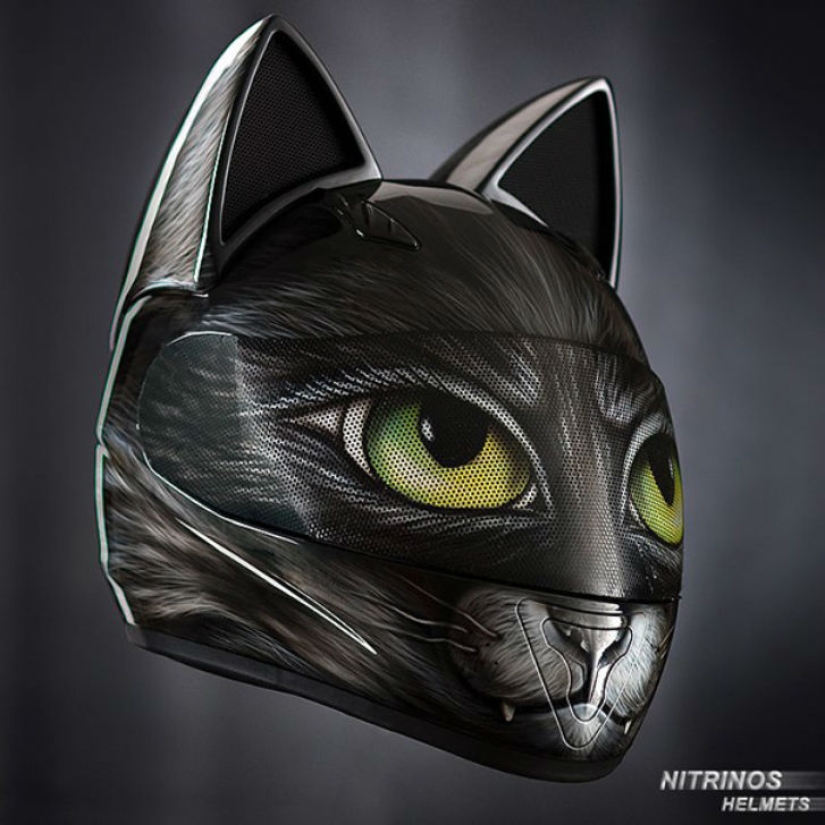 Casco para una verdadera catwoman Casco para una verdadera catwoman