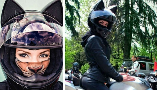 Casco para una verdadera catwoman