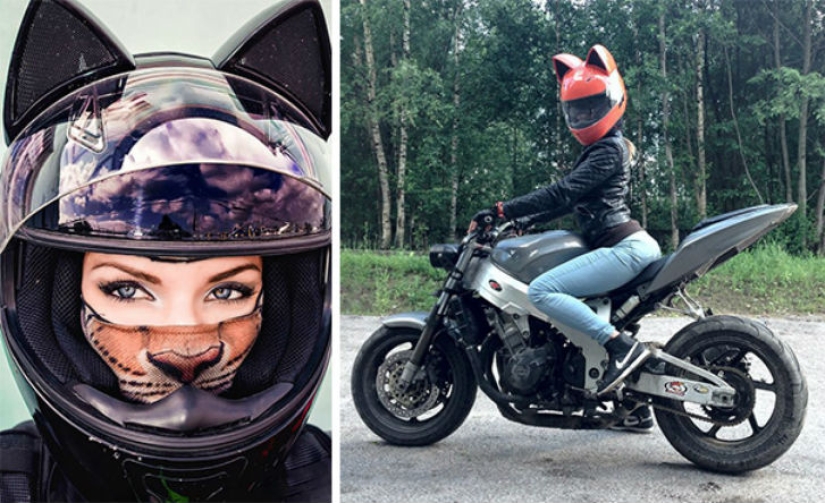 Casco para una verdadera catwoman Casco para una verdadera catwoman