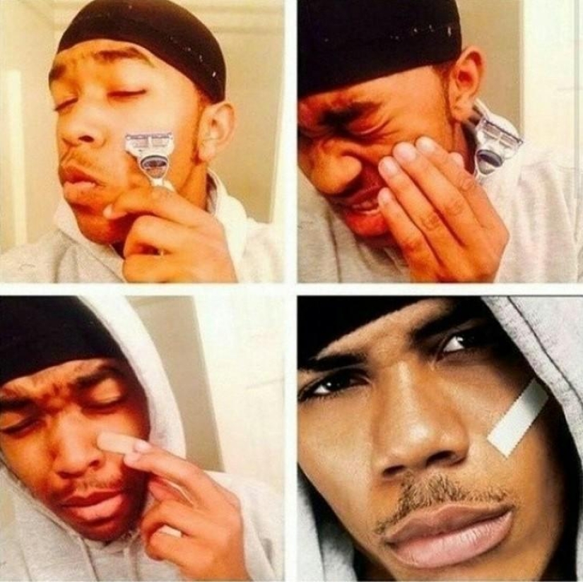 Casi parece una nueva tendencia de la red #MakeupTransformation